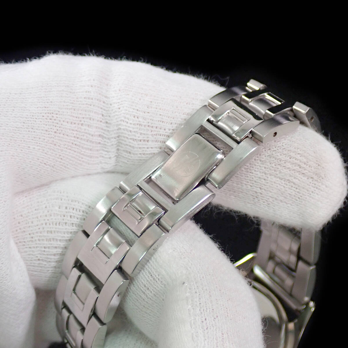 レノマ デイデイト ステンレス／ホワイト文字盤 点検動作品 renoma 6329-H13861 _画像9