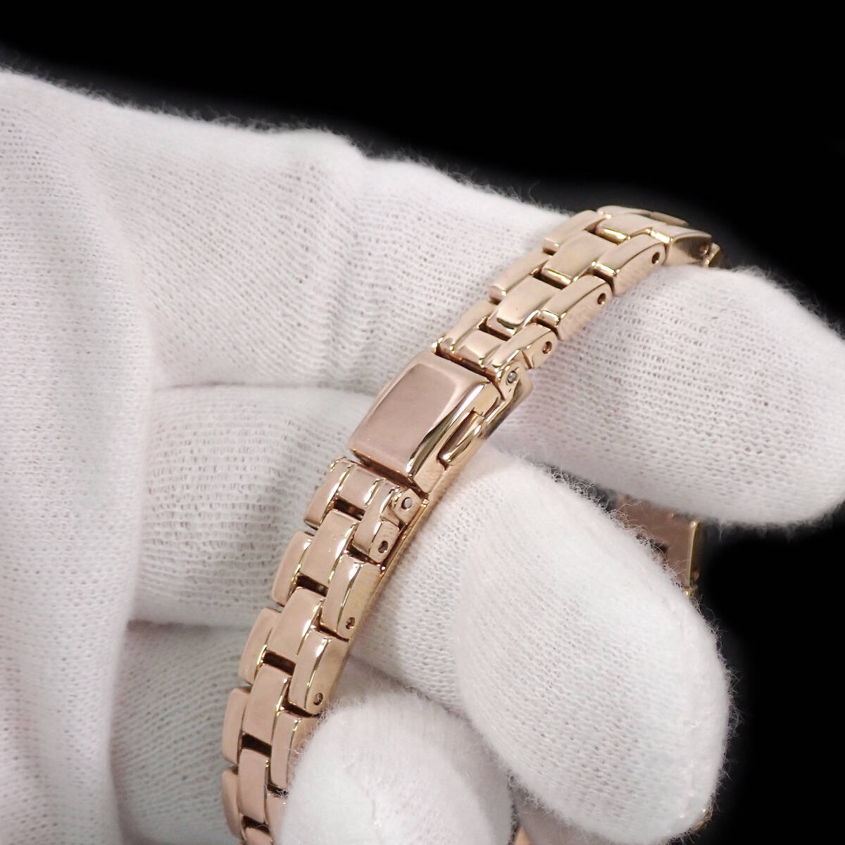 カナル 4℃ バースデーウォッチ 1月(ガーネット)誕生石 シェル文字盤 Canal 4℃ 151845114001 点検動作品 _画像7