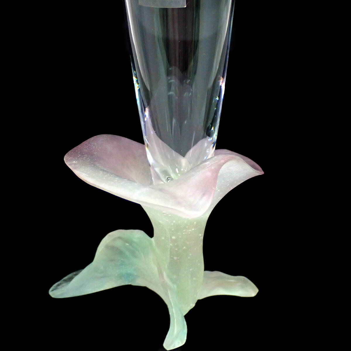 Daum Crystal フラワー デザイン シャンパングラス_画像5