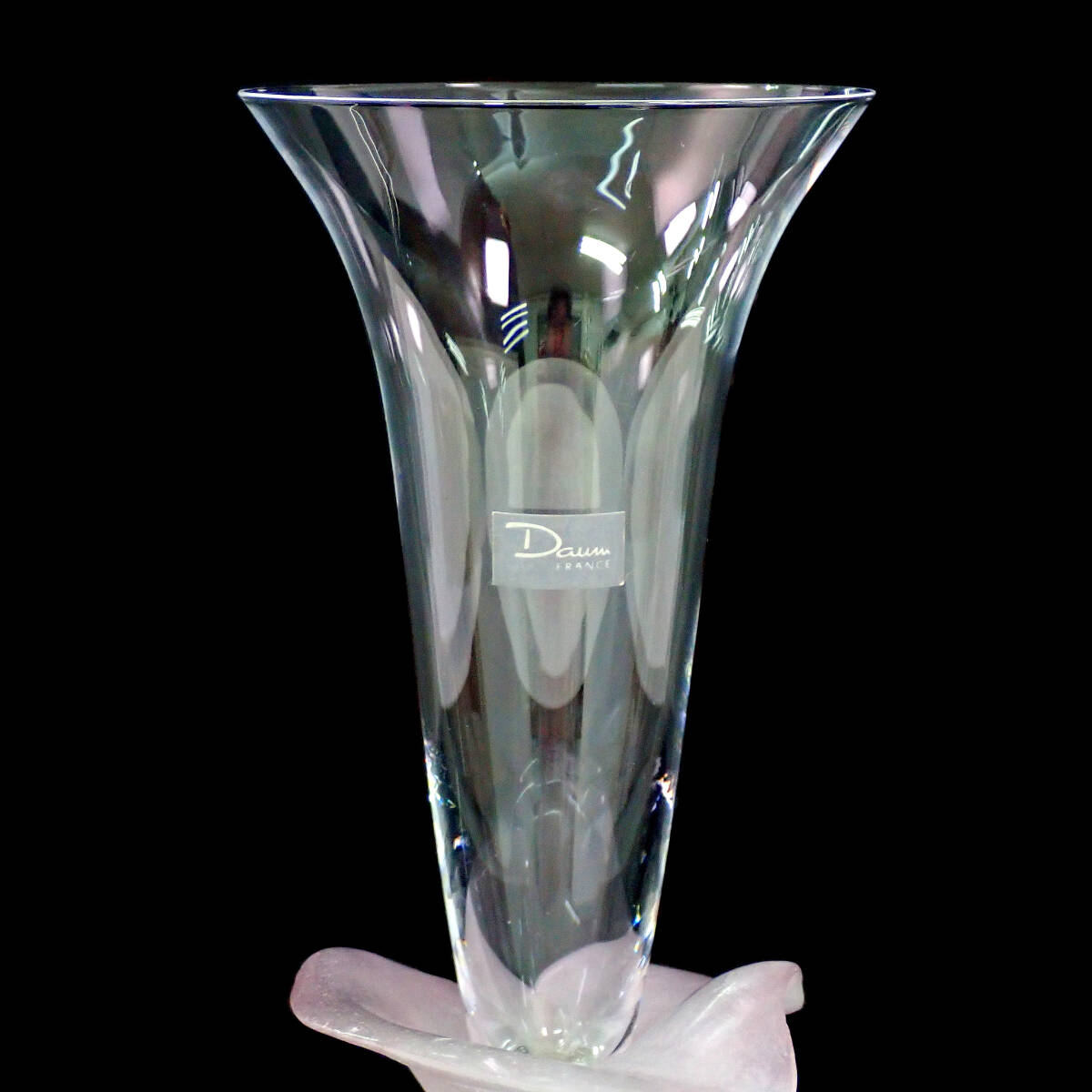 Daum Crystal フラワー デザイン シャンパングラス_画像9