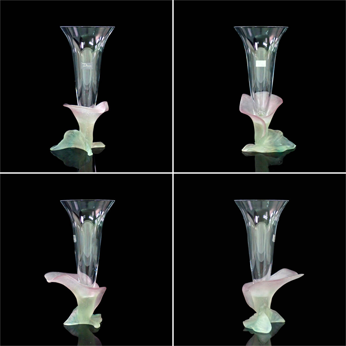 Daum Crystal フラワー デザイン シャンパングラス_画像10