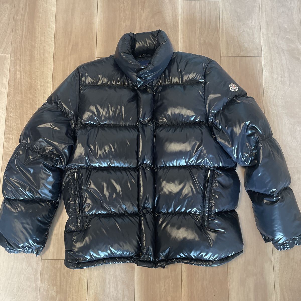 極美品 ダウンジャケット モンクレール 青タグ 黒タグ MONCLER シャイニーブラック 黒 ベニス エベレスト マヤ_画像1