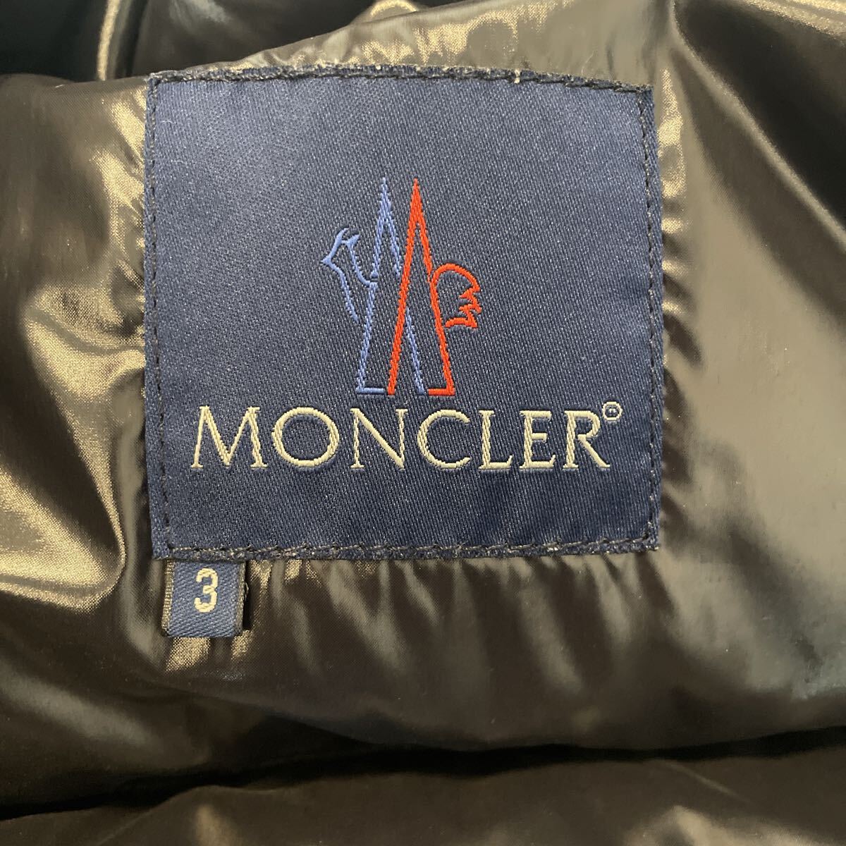 極美品 ダウンジャケット モンクレール 青タグ 黒タグ MONCLER シャイニーブラック 黒 ベニス エベレスト マヤ_画像4
