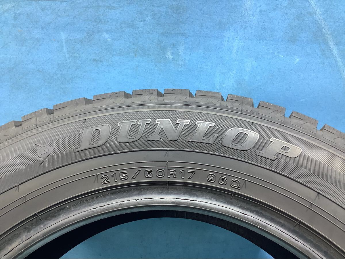 215/60/17 2022年製　　 DUNLOP WINTERMAXX WM02 スタッドレスタイヤ　　215/60r17 中古タイヤ４本　　ダンロップ_画像6