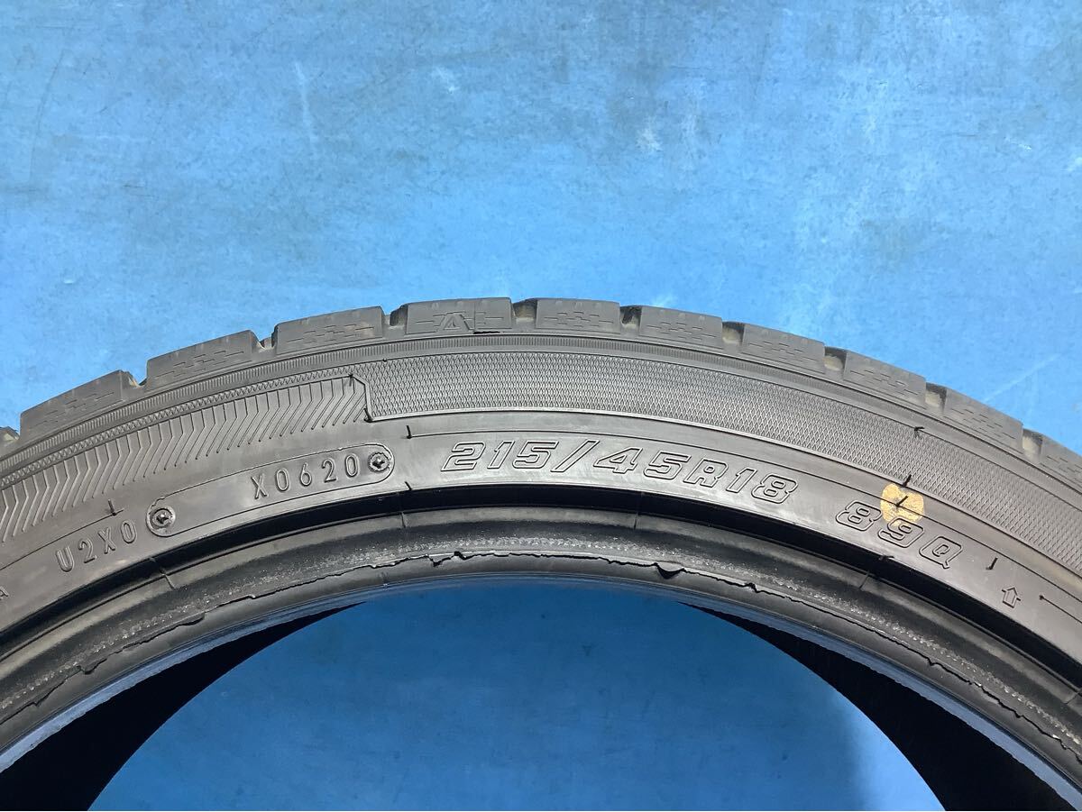 215/45R18 2020年製　　 グッドイヤー ICENAVI7 スタッドレスタイヤ　　215/45/18 中古タイヤ４本_画像6
