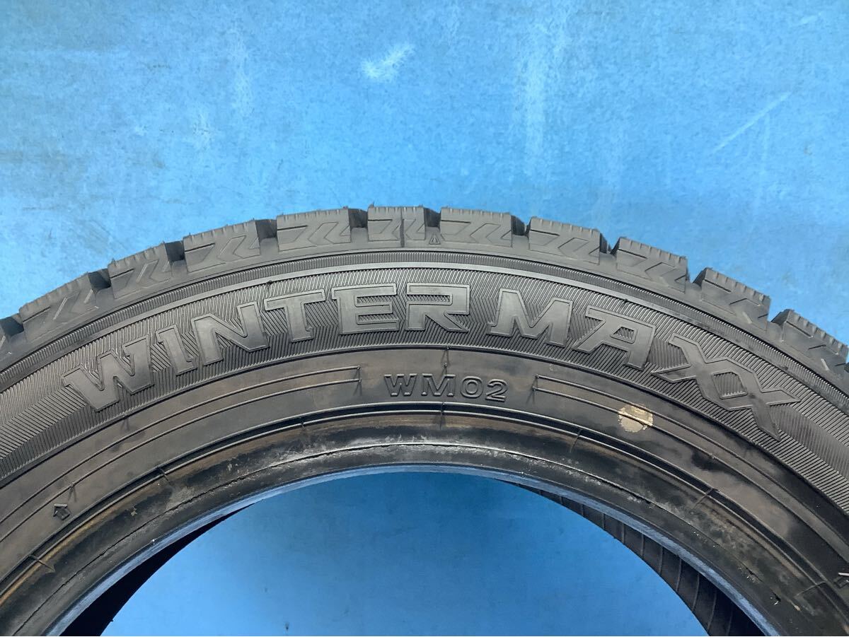 165/65R14 2024年製 ダンロップ WINTERMAXX WM02 スタッドレスタイヤ 165/65/14 冬タイヤ 中古タイヤ4本_画像7