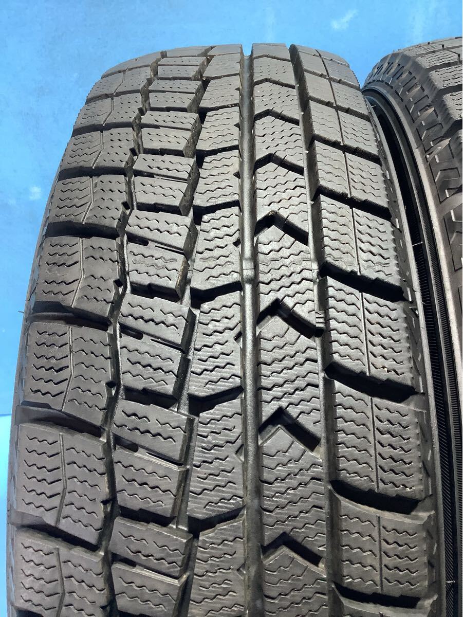 165/65R14 2024年製 ダンロップ WINTERMAXX WM02 スタッドレスタイヤ 165/65/14 冬タイヤ 中古タイヤ4本_画像2