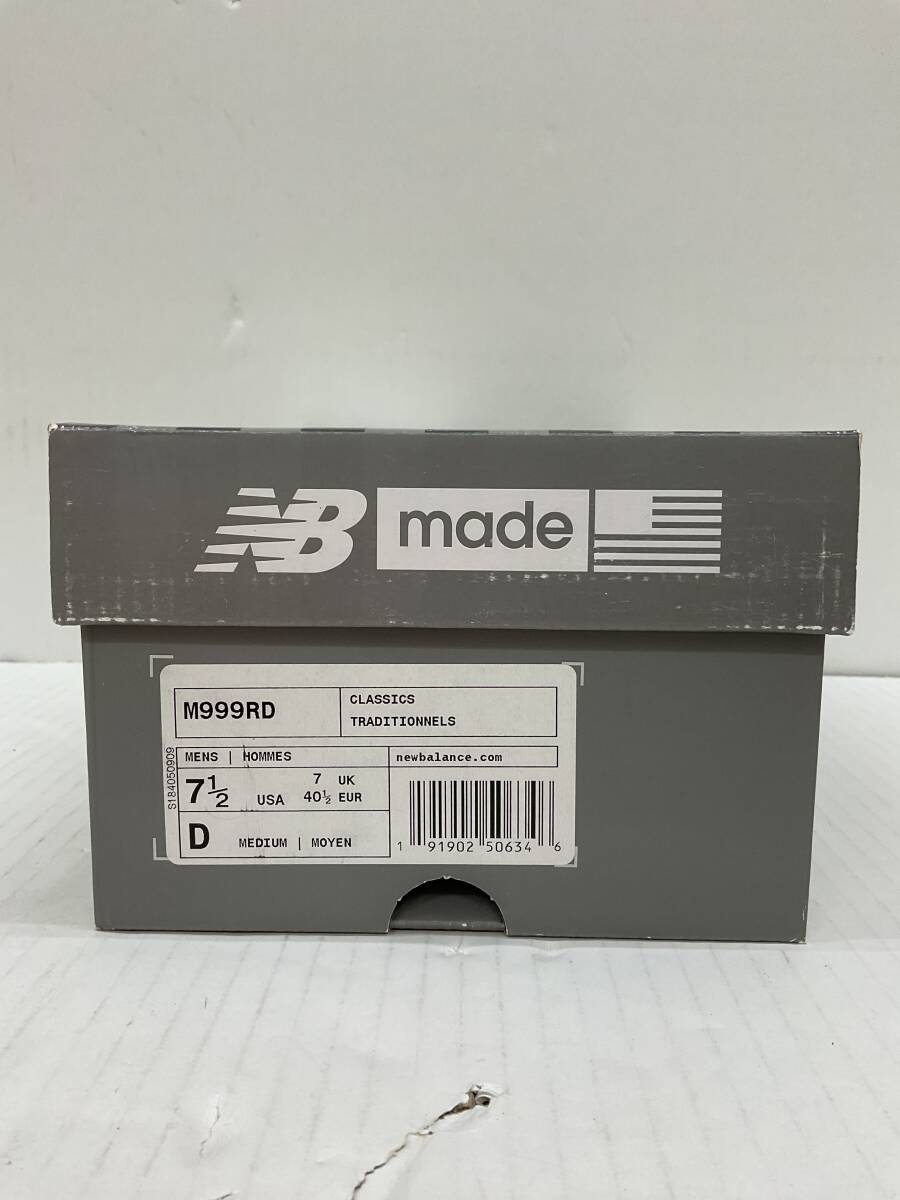 153[08]T2(スニーカー) 美品 new balance/ニューバランス　M999RD　Made in USA/25.5cm 11/26出品_画像9