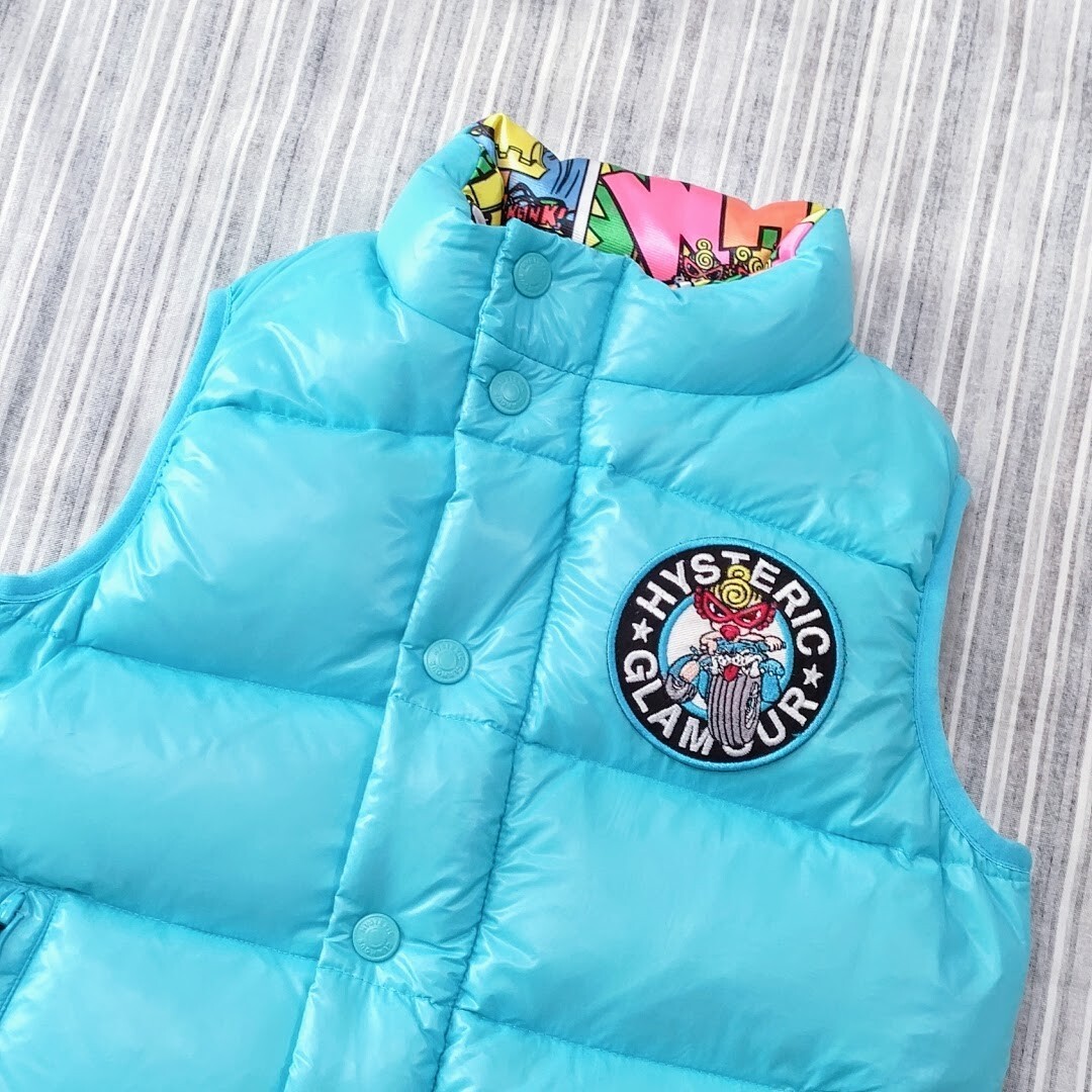 ★極美品★ヒステリックミニ＊リバーシブル＊ダウンベスト＊110cm_画像3