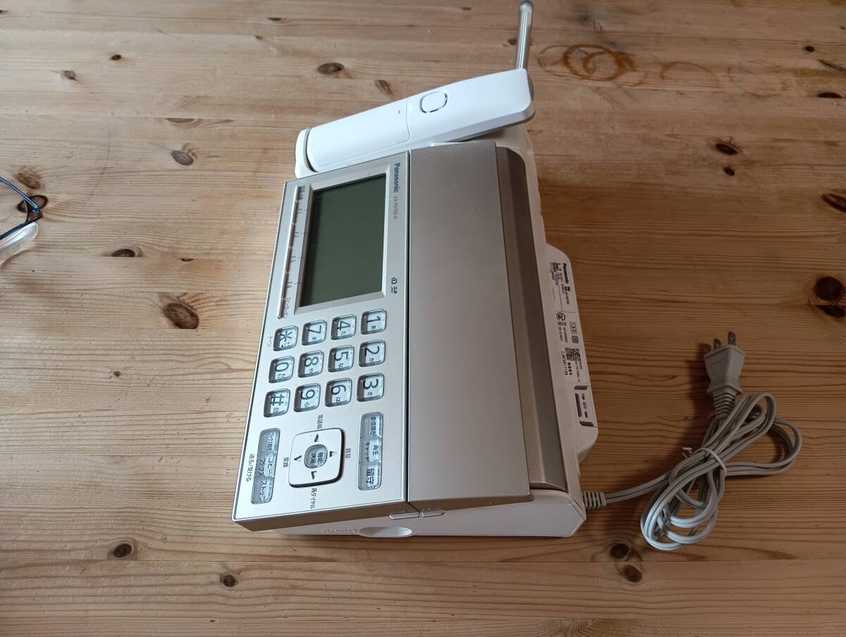パナソニック 見てから印刷 FAX電話機 親機用受話器コードレスタイプ ※子機はありません Panasonic KX-PD750-Nシャンパンゴールド_画像4
