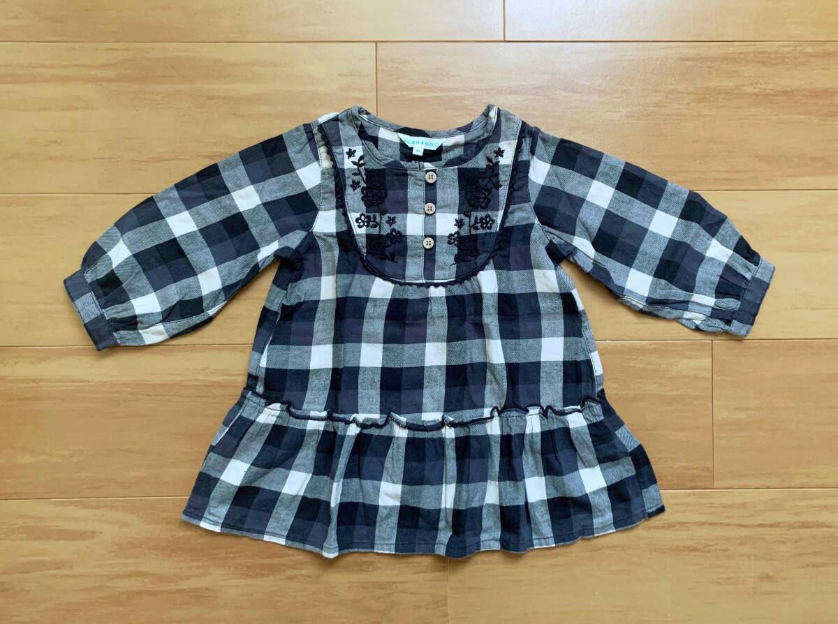 USED world 3can4on солнечный can Zion туника платье 90 размер 80~