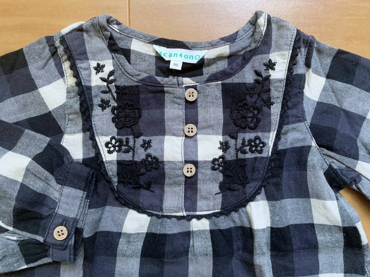 USED world 3can4on солнечный can Zion туника платье 90 размер 80~