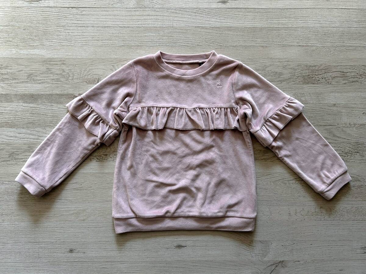 USED　la pochebiscuit　ラポシェビスキュイ　長袖カットソー　薄手　１２０サイズ　110_画像1