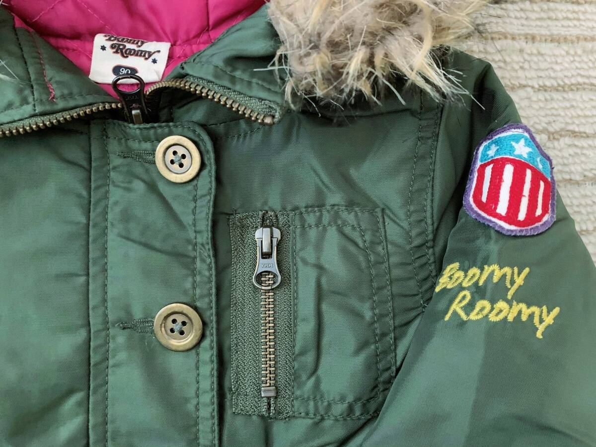美品　F.O.インターナショナル　Boomy Roomy　ブーミールーミー　フード付きコート　９０サイズ　80_画像5