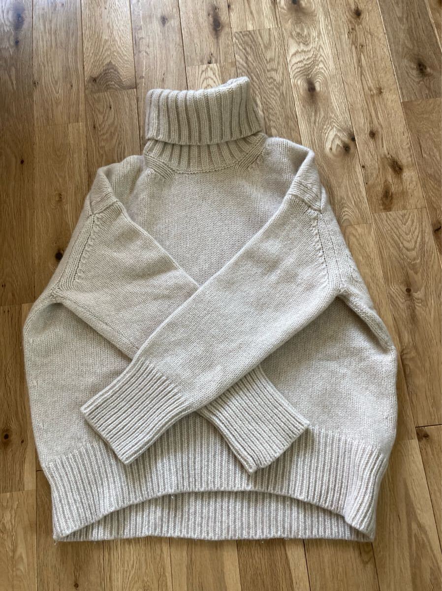 GALERIE VIE ギャルリーヴィー　ニット　タートルネック　ベージュ　S_画像5