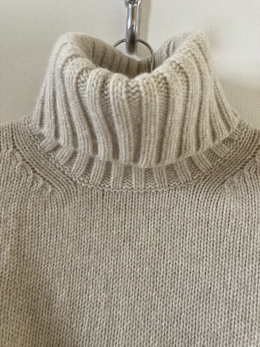 GALERIE VIE ギャルリーヴィー　ニット　タートルネック　ベージュ　S_画像3