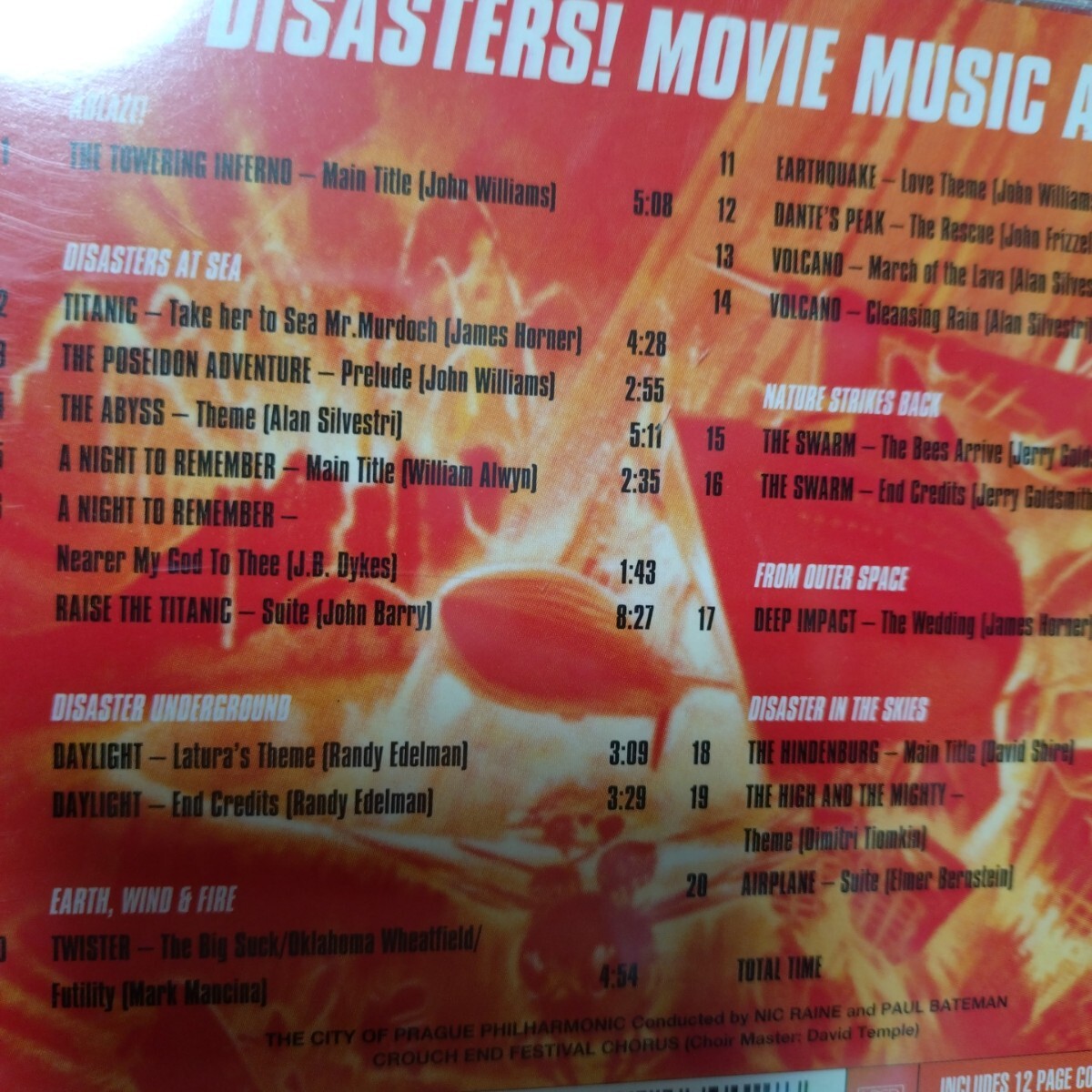 サントラ ディザスターズ パニック映画音楽集 タワーリング・インフェルノ/タイタニック/ポセイドン・アドベンチャー_画像2