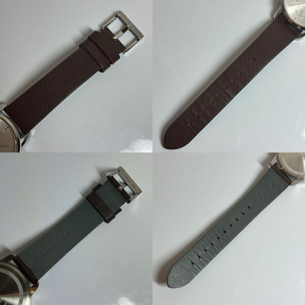 【稼働】【used】 HUGO BOSS ヒューゴボス HU.338.1.14.3130 FOCUS 腕時計 クロノグラフ レザーベルト 新品電池交換済 クォーツ _画像6
