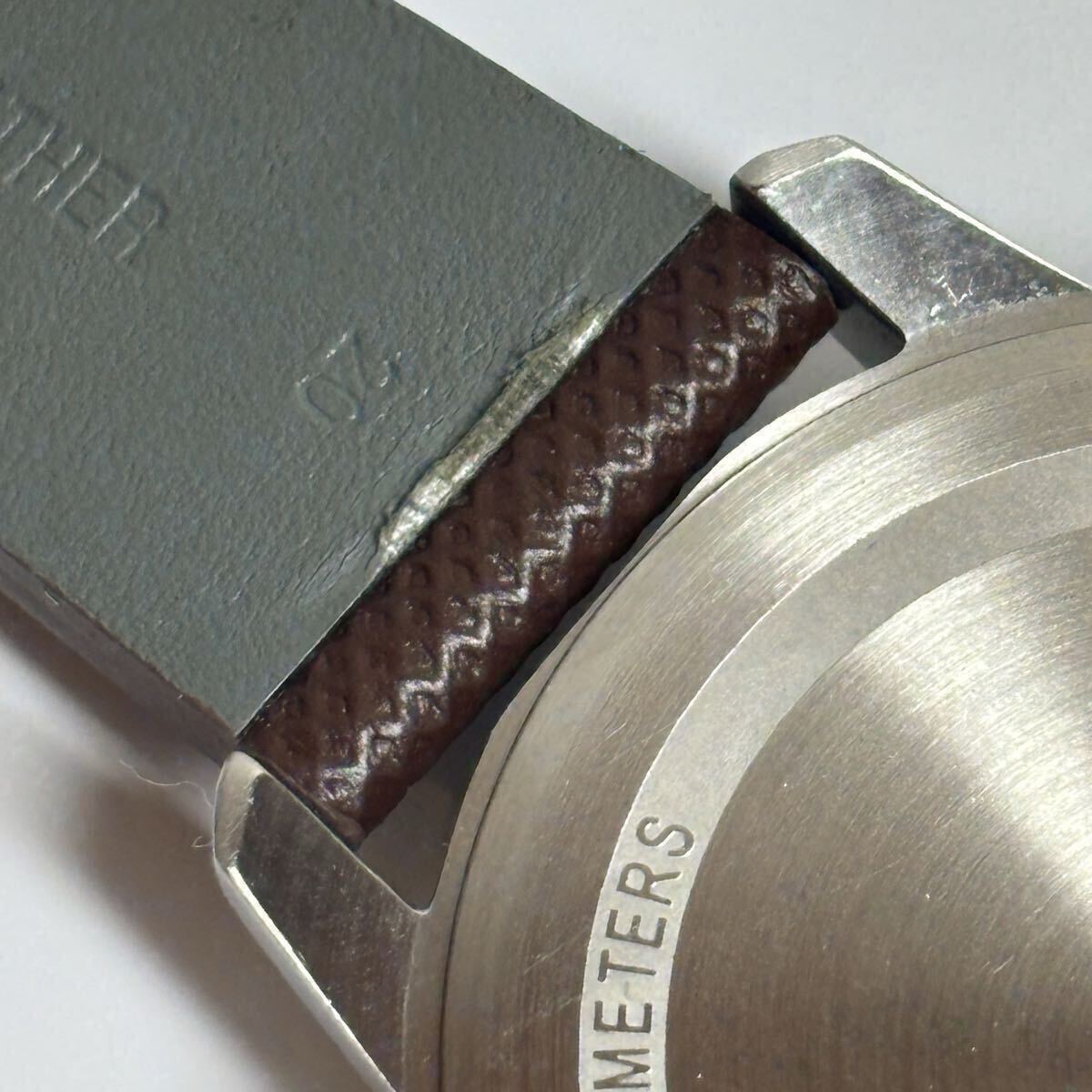 【稼働】【used】 HUGO BOSS ヒューゴボス HU.338.1.14.3130 FOCUS 腕時計 クロノグラフ レザーベルト 新品電池交換済 クォーツ _画像7