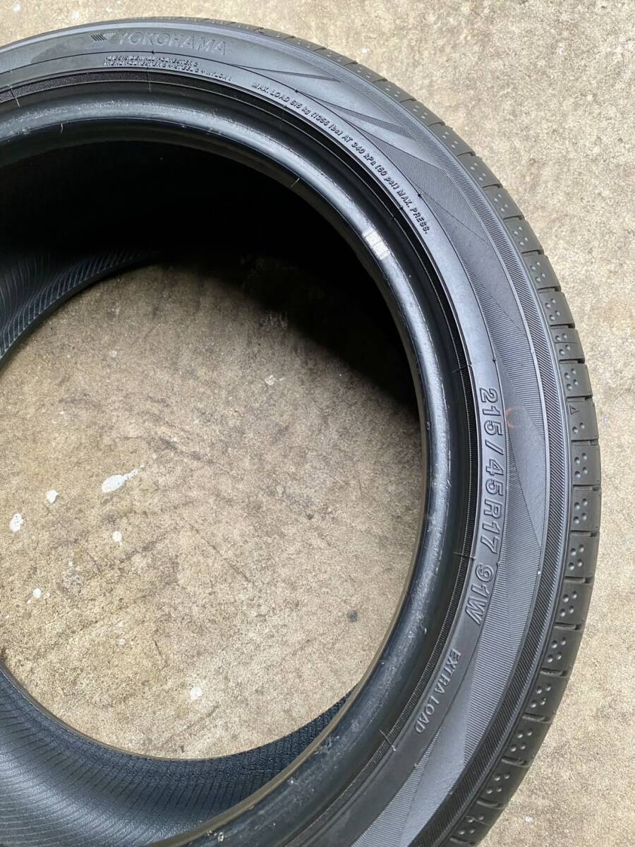 YOKOHANA шина BluEarth AE50 215/45R17 91W б/у шина 4 шт. комплект