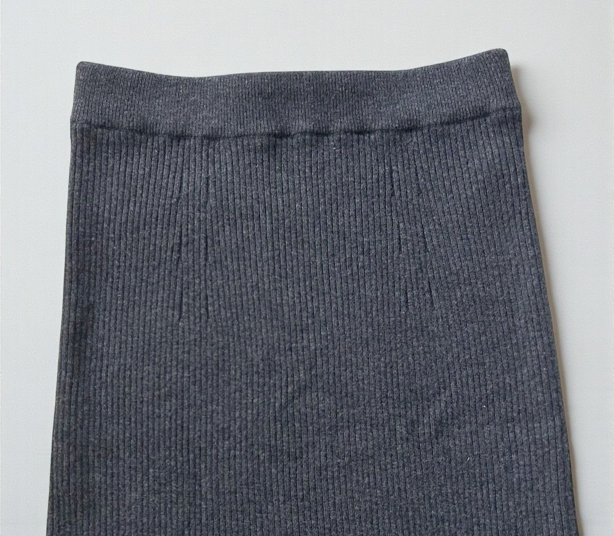 美品 26,400円 R’IAM Plage プラージュ カシミヤウール washable wool スカート 38 グレー系 ウォッシャブルウール_画像4