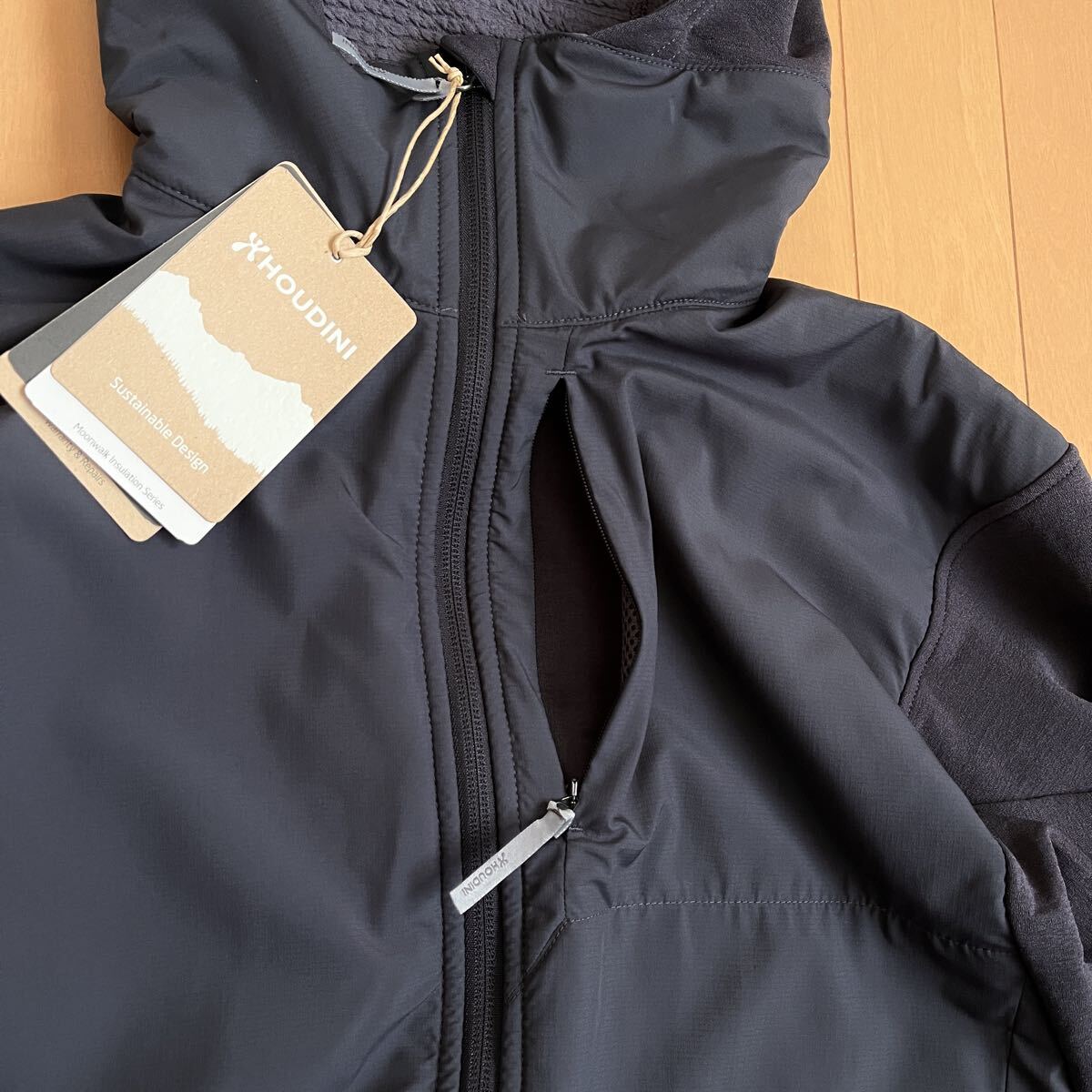 Houdini フーディニ M's Moonwalk Houdi ムーンウォーク フーディ フリース フード ジャケット パーカー アウトドア 登山 キャンプ 未使用_画像3