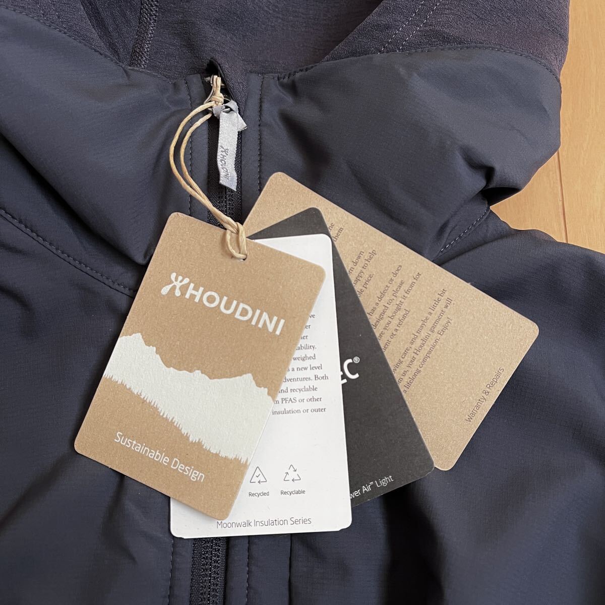 Houdini フーディニ M's Moonwalk Houdi ムーンウォーク フーディ フリース フード ジャケット パーカー アウトドア 登山 キャンプ 未使用_画像9