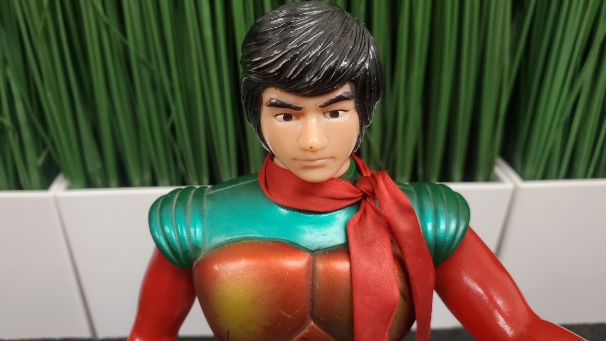 3413 当時物 仮面ライダー ポピー ソフビ 面取れ 昭和レトロ_画像2