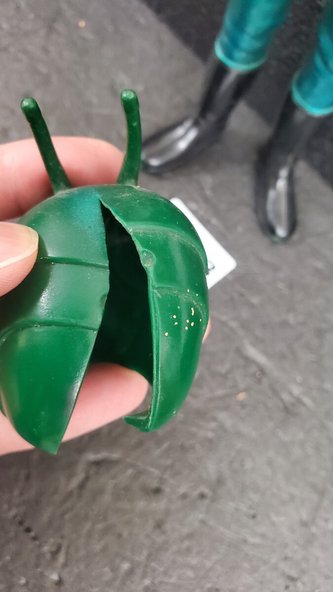 3413 当時物 仮面ライダー ポピー ソフビ 面取れ 昭和レトロ_画像6