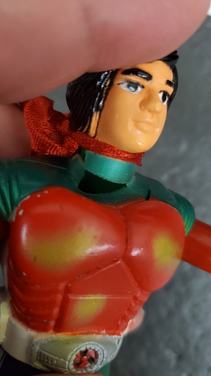 3412 ソフビ 当時物 仮面ライダー ポピー 昭和レトロ フィギュア 石森プロ 東映_画像2