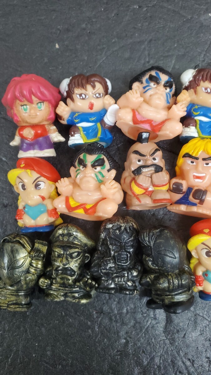 3344 ストリートファイター 当時物 指人形 フィギュア 食玩 ガチャ セット ソフビ ケン カプコン_画像2