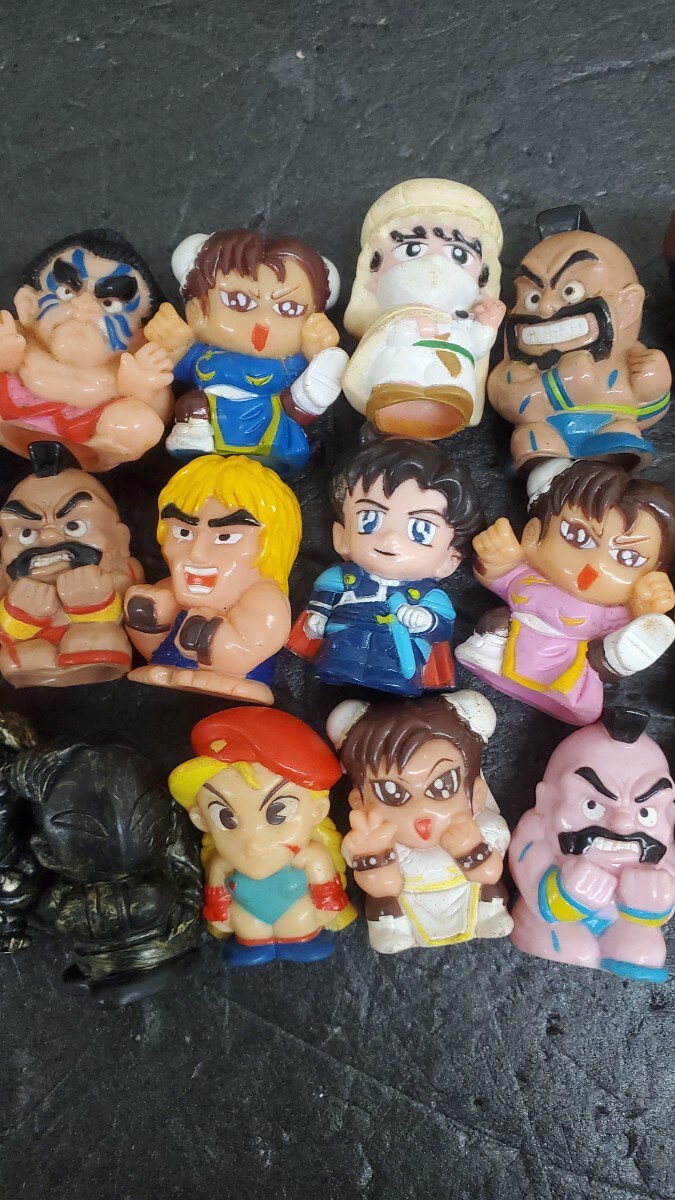 3344 ストリートファイター 当時物 指人形 フィギュア 食玩 ガチャ セット ソフビ ケン カプコン_画像3