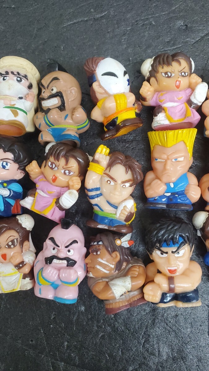 3344 ストリートファイター 当時物 指人形 フィギュア 食玩 ガチャ セット ソフビ ケン カプコン_画像4