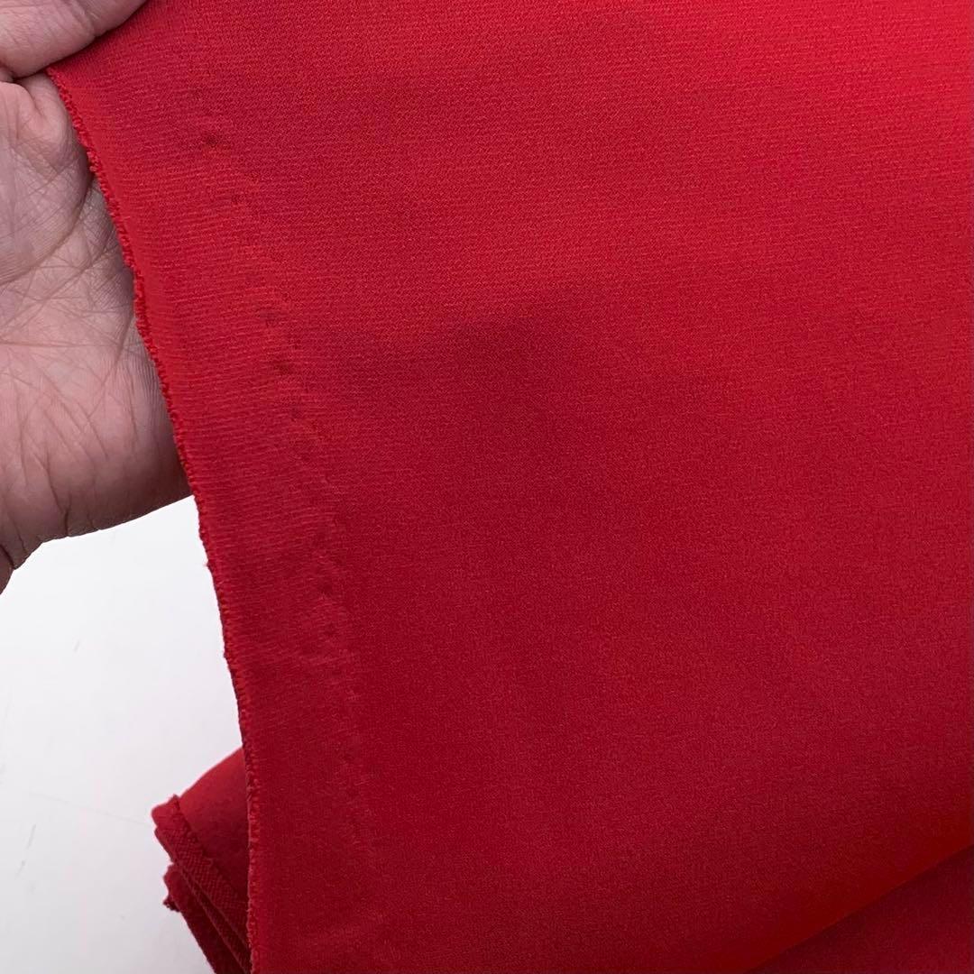 S335 ハイゲージフリース 3m レッド 生地 ポリエステル100% 無地 シンプル 日本製 生地 ハンドメイド はぎれ 布_画像7