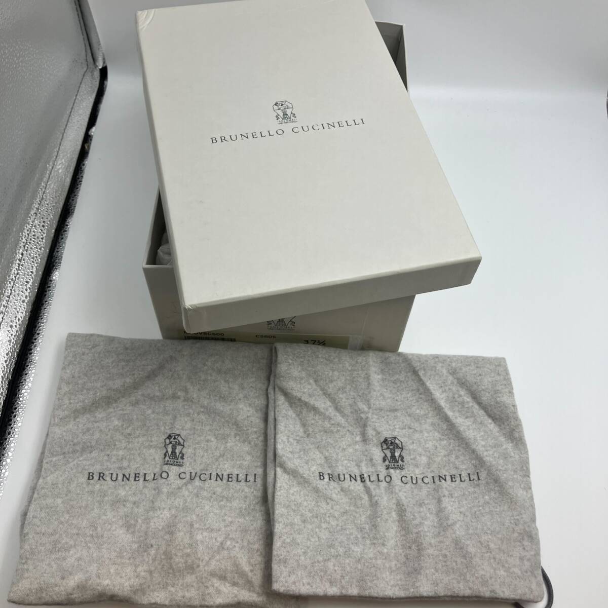 [6691] Brunello Cucinelli Brunello Cucinellipa палатка кожа Loafer обувь обувь бизнес примерно 24.5.37 1/2 б/у товар 2 следующий Ryuutsu товар 