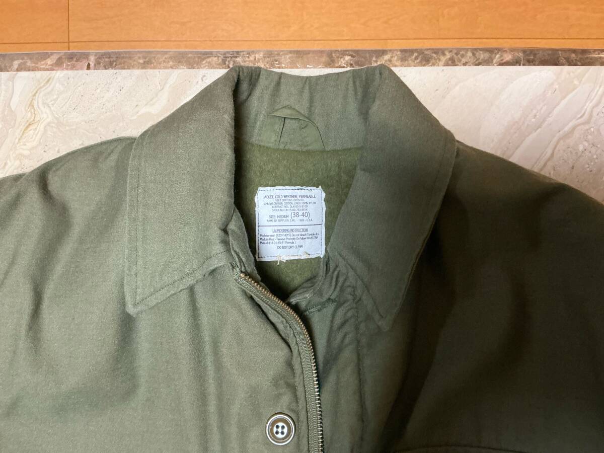 米軍実物　U.S.NAVY A-2 デッキジャケット Mサイズ_画像5