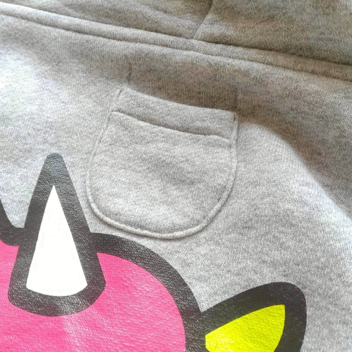 CUNE キューン うさぎ ユニコーン まめ 袖に縦ゴム1本のジップパーカー ジップアップパーカー フーディ トレーナー パーカー 大きいサイズ _画像9