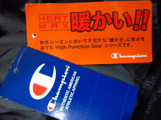 未使用　チャンピオン製　パイソン柄ライン　ナイロンパンツ　メンズM 黒 保温防寒ウインドブレーカー ロゴ刺繍ジャージパンツ ワイド11182_画像8