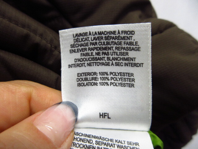 コロンビア 中綿ジャンパー メンズS L XL相当 キルティングジャケット 茶緑 保温防寒ジャンパー オーバーサイズ アウトドアフーディー11261_画像7