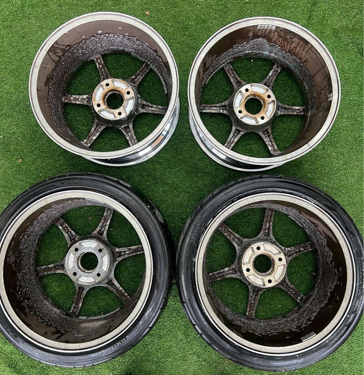 希少　メッキ　グレートカンパニー グレネード 17インチ 9.0J +15 PCD114.3 4H S13シルビア180SX_画像7