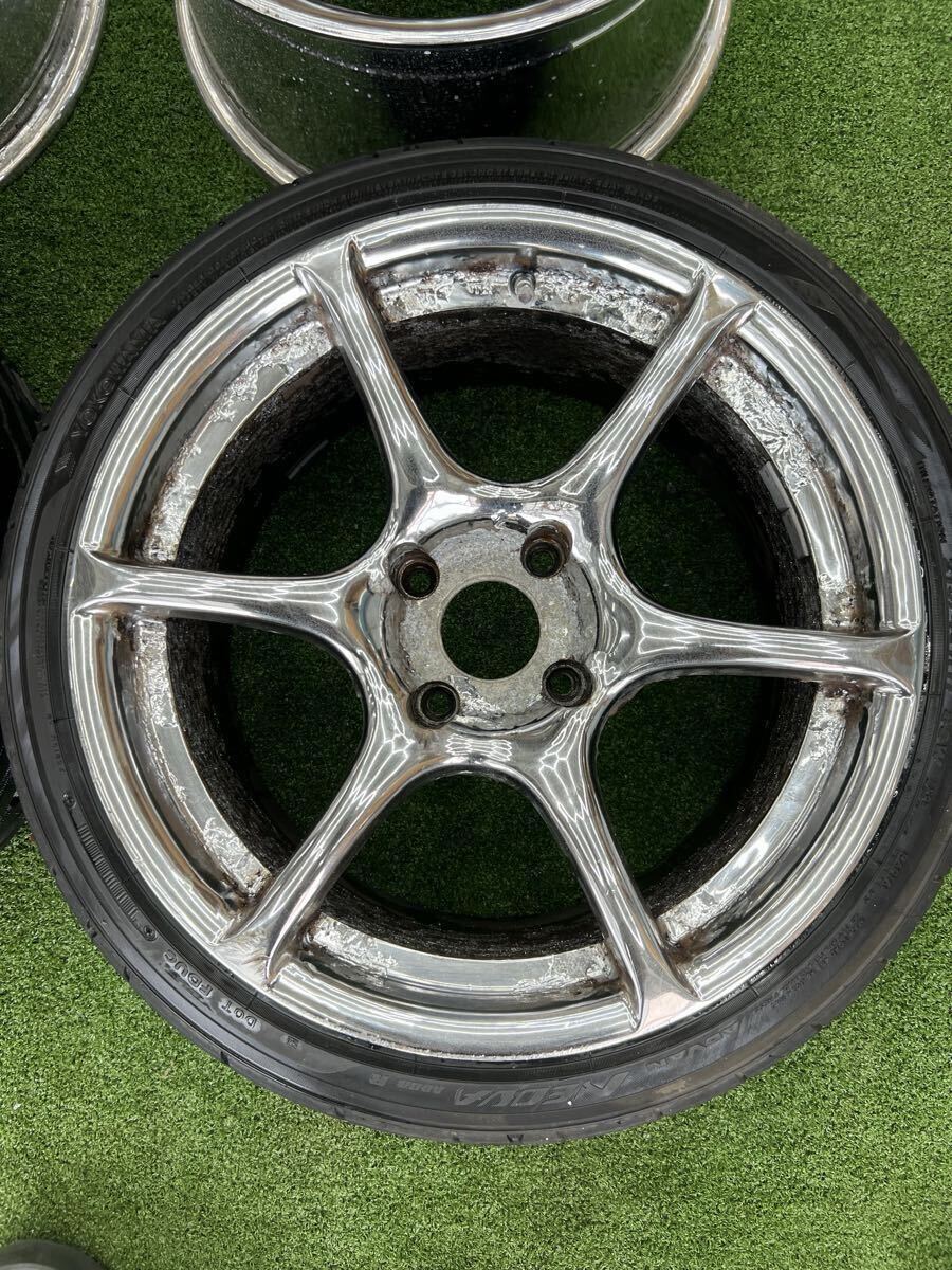 希少　メッキ　グレートカンパニー グレネード 17インチ 9.0J +15 PCD114.3 4H S13シルビア180SX_画像2