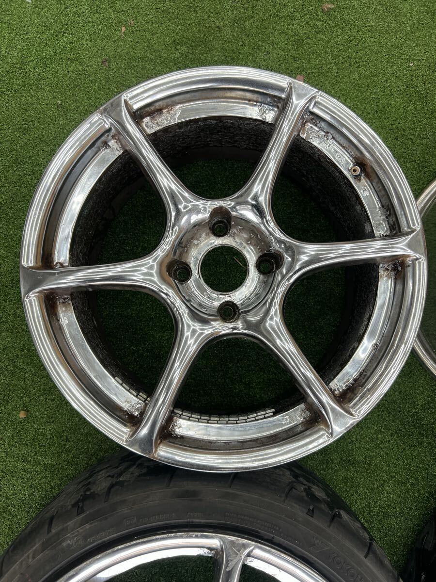 希少　メッキ　グレートカンパニー グレネード 17インチ 9.0J +15 PCD114.3 4H S13シルビア180SX_画像4