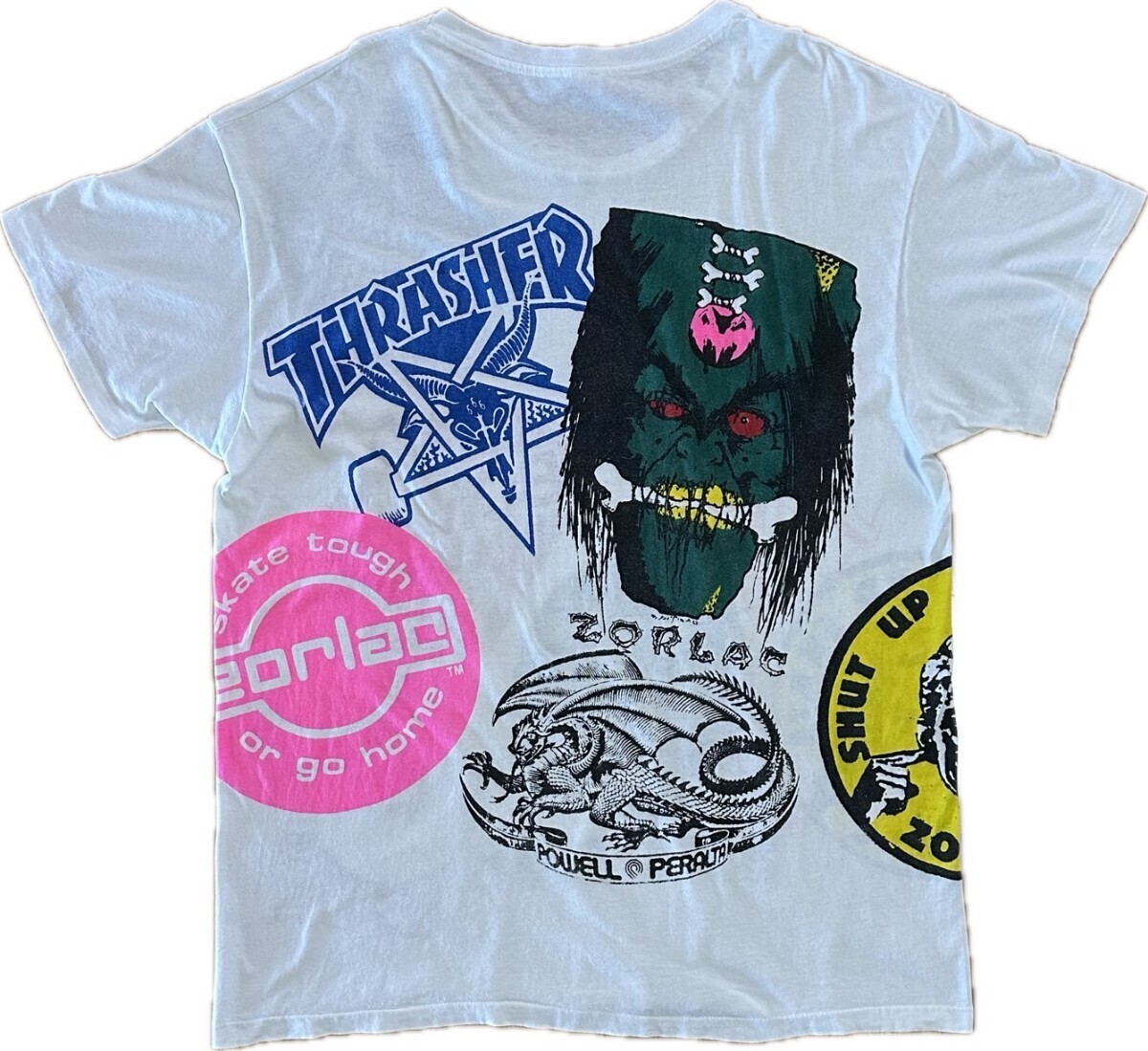 ZORLAC ゾーラック ブート スケートマルチ Tシャツ 2XL BONES ZORLAC パウエル マルチ thrasher santacruz THRASHER_画像10