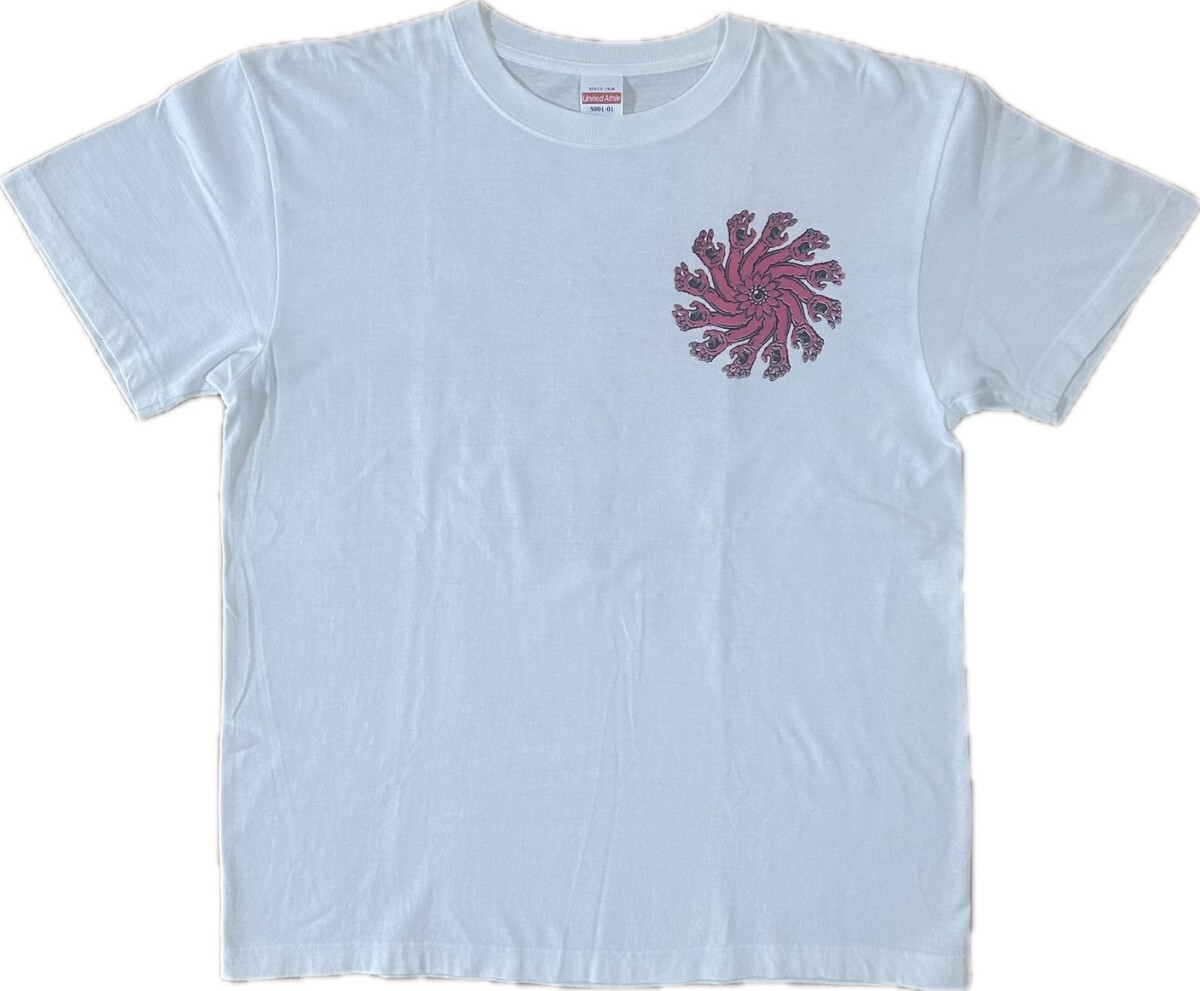 未着用品 BAKATEEE ハンゴップ スクリーミングハンド Tシャツ シルクスクリーン bakateee 手刷り スケートパロディ_画像3