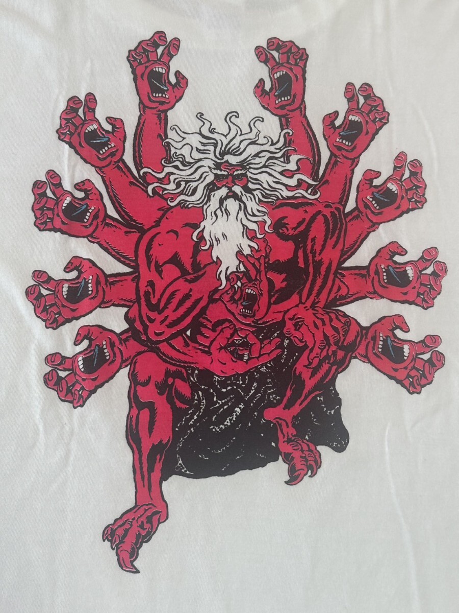 未着用品 BAKATEEE ハンゴップ スクリーミングハンド Tシャツ シルクスクリーン bakateee 手刷り スケートパロディ_画像2