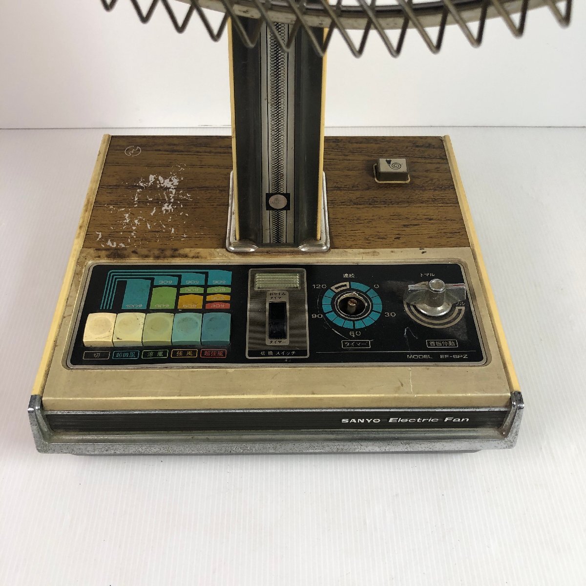 Y8-903 SANYO Sanyo Sanyo EF-6PZ вентилятор retro под дерево Aichi 140 размер 