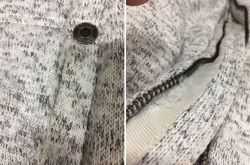 ⑦ GOTCHA Gotcha Zip выше Parker боа Parker серый 193G1705 L размер мужская мода внешний 9-28