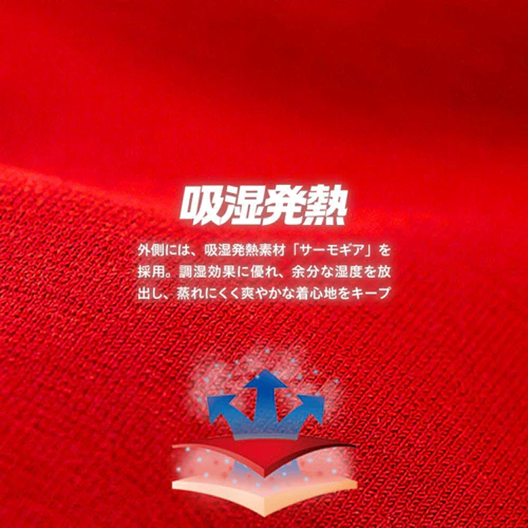 EON SPORTS HEATRUB クルーネック【イオンスポーツ】【ヒートラブ】【速暖】【ブラック】【Lサイズ(男女兼用)】【Wear】_画像8