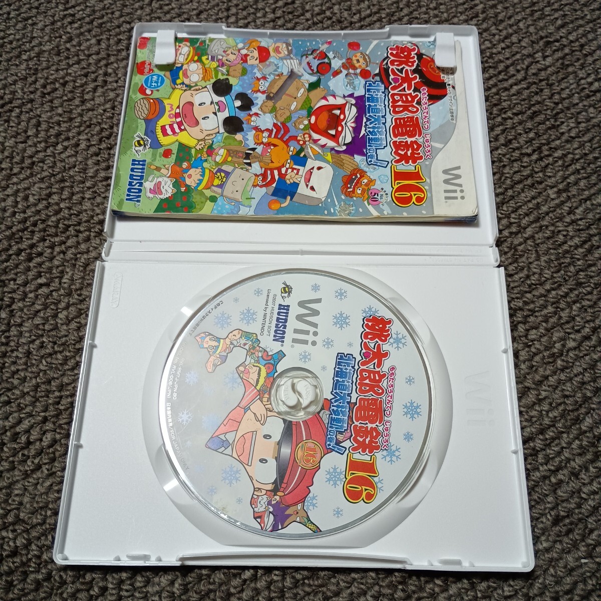 【動作未確認品】送料無料 即買 Wii 桃太郎電鉄16 北海道大移動の巻!_画像3