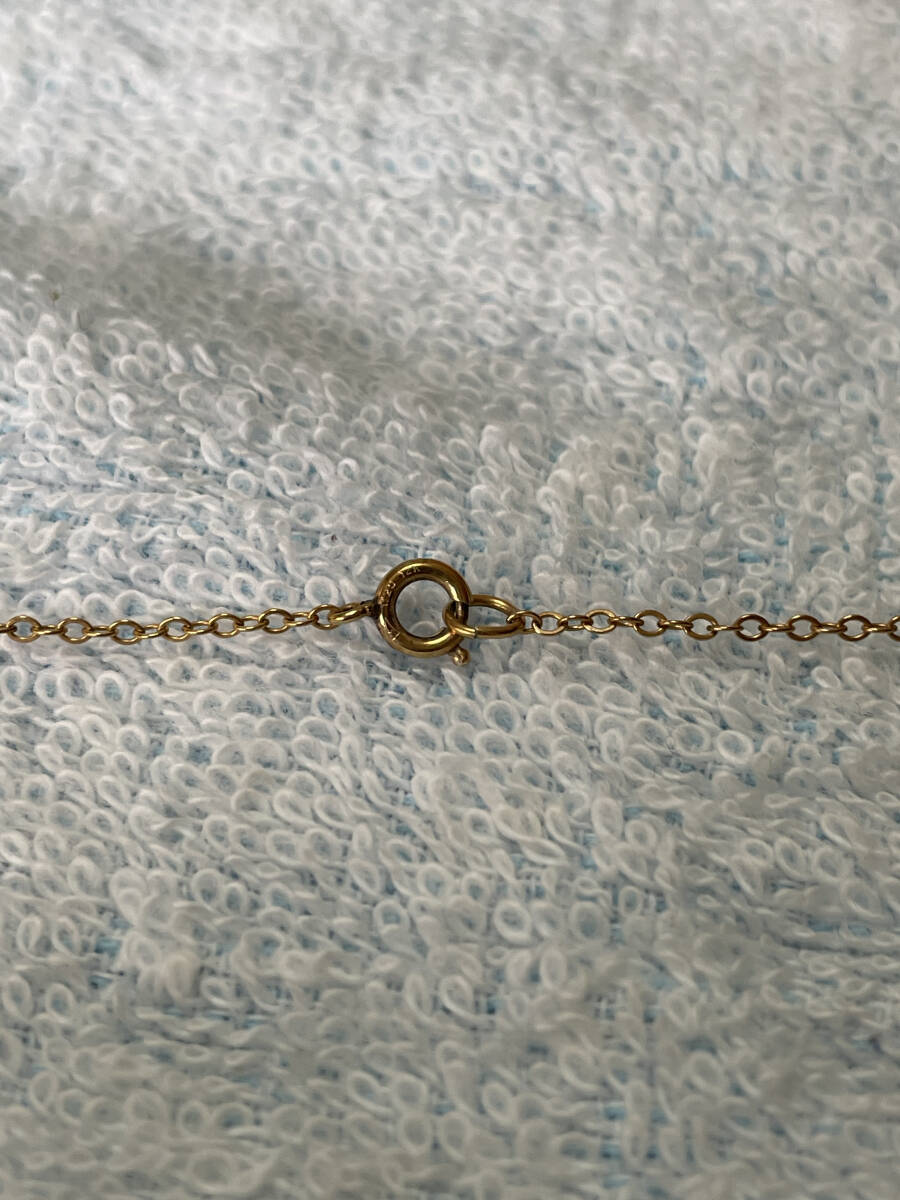 12k 刻印 ゴールドネックレス 約41cmレディースサイズ ユーズド品_画像2